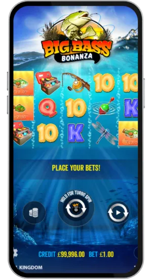 Winning symbols shown with fish money icons on reels